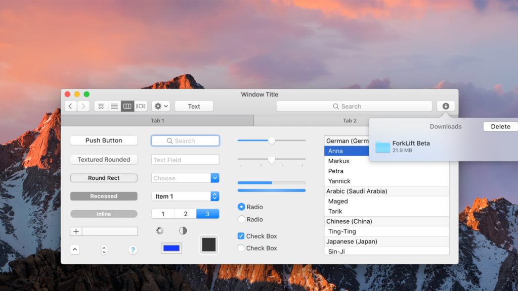 mac ui design tools