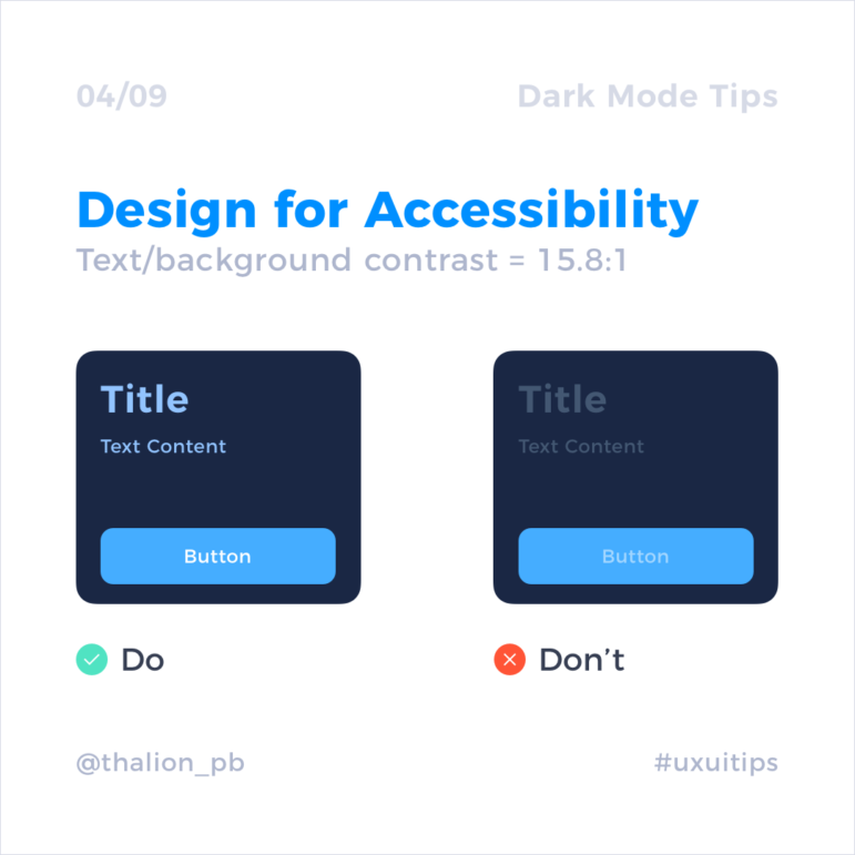 UI Design in Practice – Dark Mode | UXMISFIT.COM