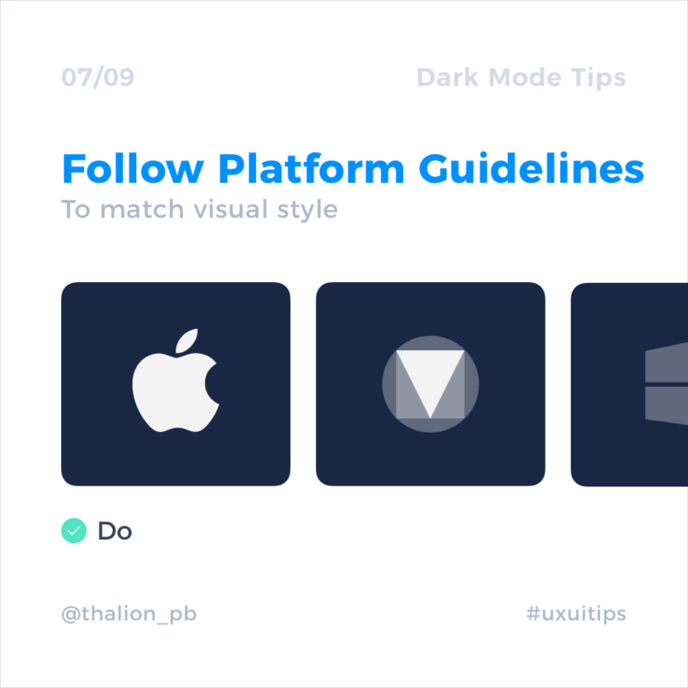 UI Design in Practice – Dark Mode | UXMISFIT.COM