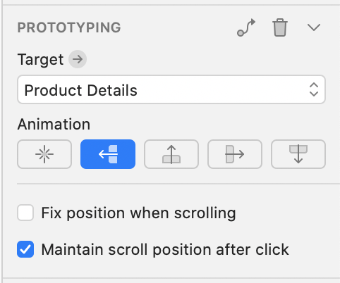 maintain scroll position feature