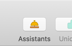 Assistants - Sketch toolbar