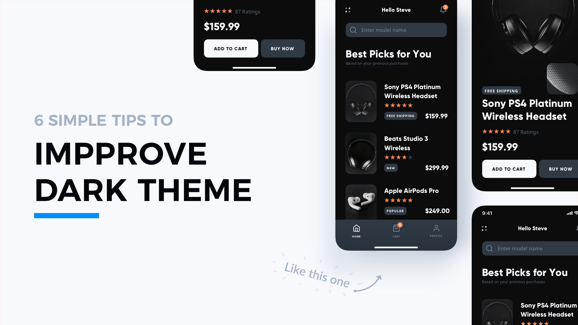 Dark Theme 6 tips