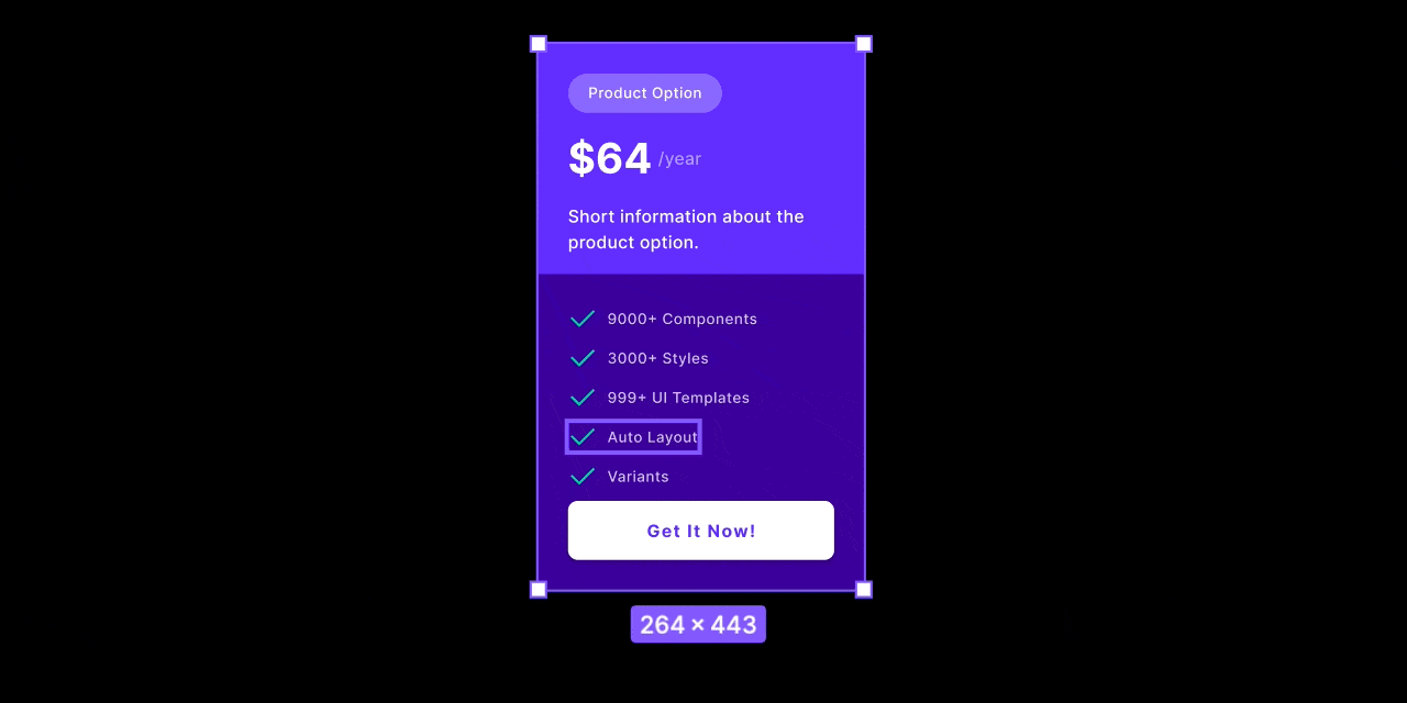 Pricing component
