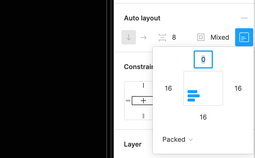 Figma Auto Layout section