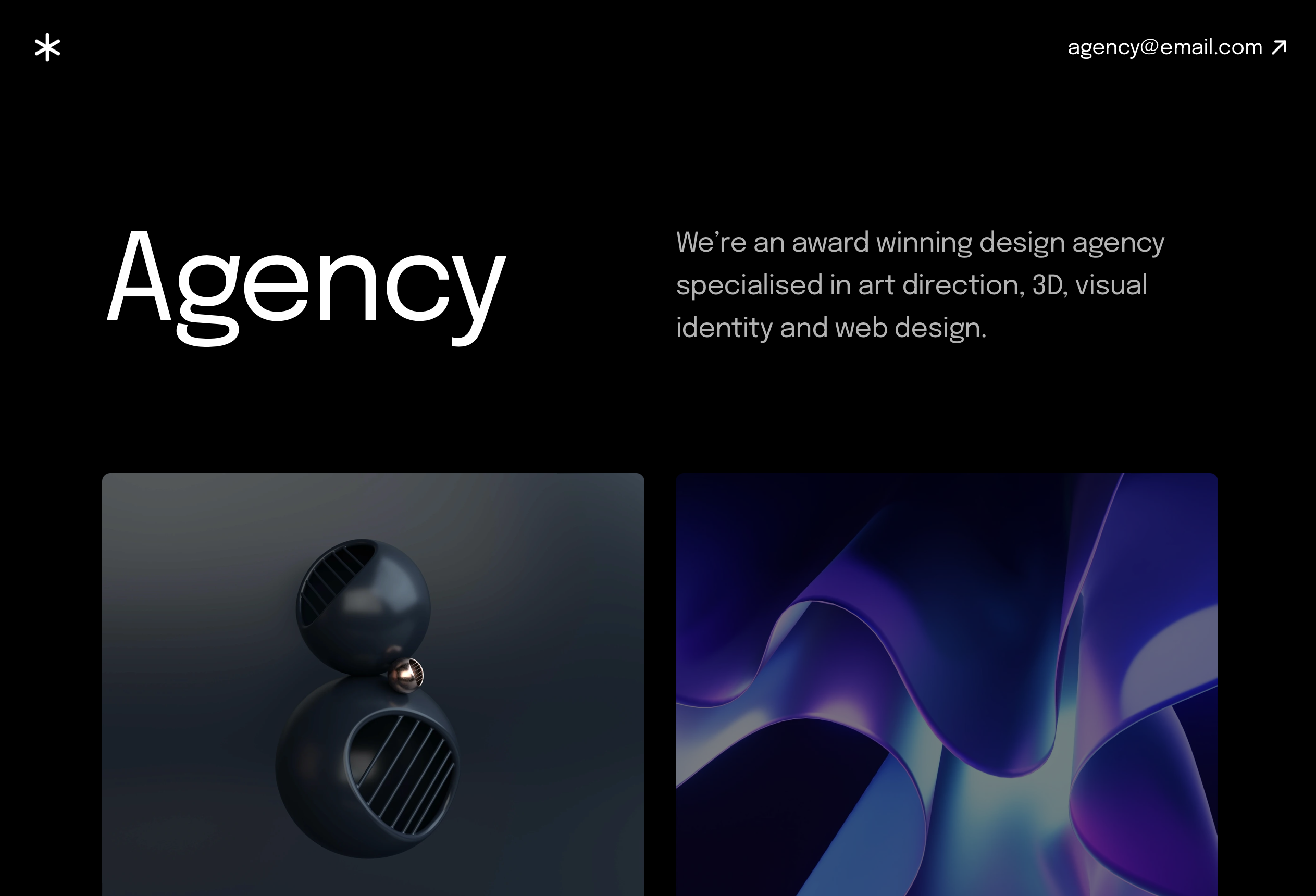 agency template page